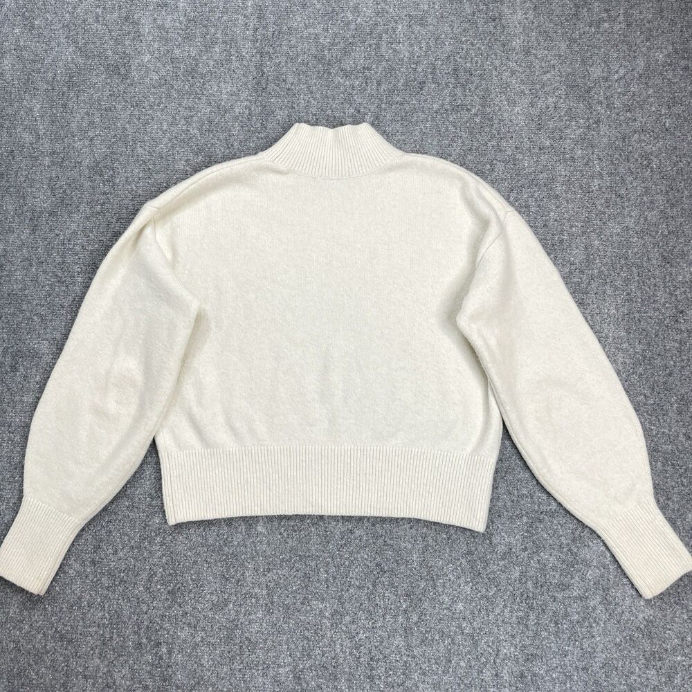 & Other Stories Los Angeles Atelier Mock Neck Sweater Womens XS Wool Blend Ivory - Picture 3 of 8